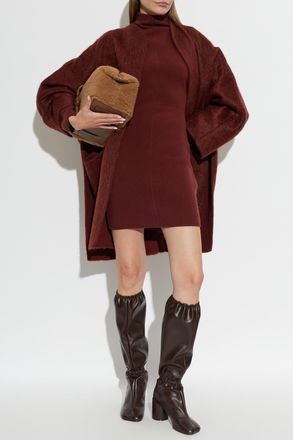 Max Mara Wool Dress Rracconto, Womens, Burgundy