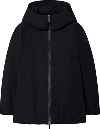 Roberto Ricci Design Montecristo Parka Over Short - Dames - Sweatshirts & Hoodies - Zwart - Maat: S Leer