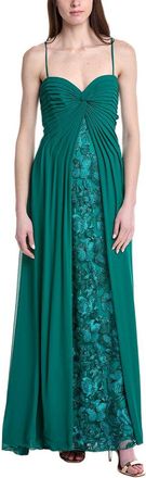 Tadashi Shoji Solid Sleeveless Maxi Dress