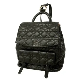 Dior Black Leather Backpack (Pre-Owned)