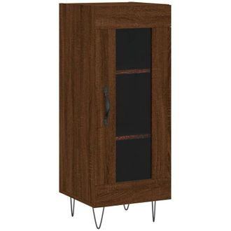 vidaXL Credenza Rovere Marrone 34,5x34x90 cm in Legno Multistrato - Vidaxl