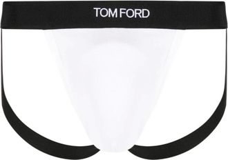 Tom Ford Ondergoed, Heren, Wit, M, Katoen, Katoenen slips