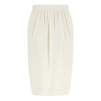 Stella McCartney Altermat Midi Rok - Dames - Kokerrokken - Wit - XS - Rokken