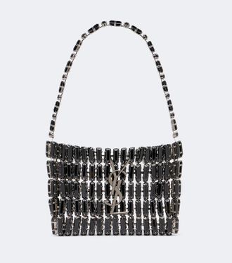Saint Laurent Cassandre Micro embellished top-handle bag