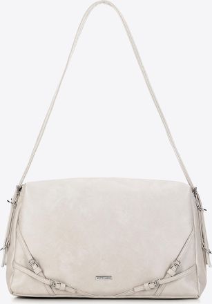 Wittchen Dames shopper met decoratieve banden, gebroken wit, eco-leer