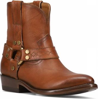 Frye Womens Billy Short Harness Boots In Saddle