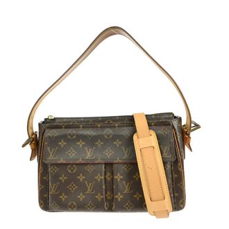 Louis Vuitton Viva Cite Handbag Monogram Canvas Brown Canvas Handbag (Pre-Owned)