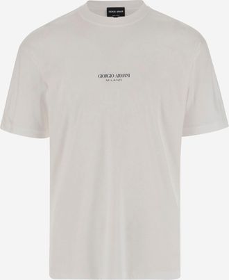 Giorgio Armani Cotton T-shirt With Logo