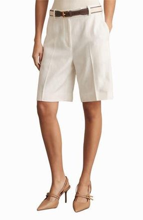 Reiss Devon Bermuda Shorts in White at Nordstrom Rack, Size 14 Us / 18 Uk