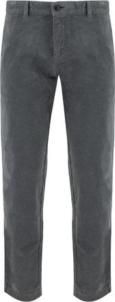 HUGO BOSS Stretch Corduroy Broek - Heren - Chinos - Grijs - W32 - Katoen - Broeken