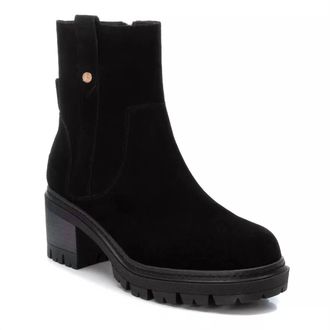 Xti Womens Carmela Suede Booties In Black