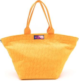 Pucci large logo-jacquard tote bag - women - Calf Leather - OS - Yellow