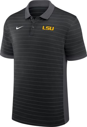 Nike LSU Sideline Victory Stripe Nike Mens Dri-FIT College Polo in Black | 03BG166NLSN-FR1