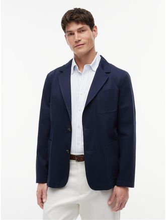 Tommy Hilfiger Mens TH Performance Boxy Fit Casual Blazer - Carbon Navy - 36