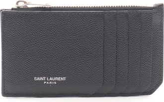 Saint Laurent Black Leather Coin Purse/Coin Case (Pre-Owned)