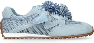 Steve Madden Womens Coheart Blue Sneakers Fabric - Size UK 7