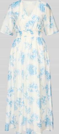 Moss Copenhagen Midikleid aus Lyocell-Mix Modell Evangelia in Offwhite, Gr&ouml;&szlig;e XL