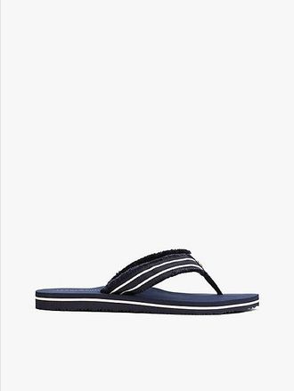 Tommy Hilfiger TH Monogram Webbing Strap Flip-Flops