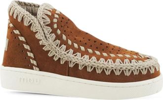 Mou Enkellaars - Dames - Winterlaarzen - Bruin - 36 EU - Leer - Schoenen