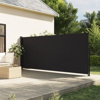 Berkfield Home Retractable Side Awning Black 160x300 cm