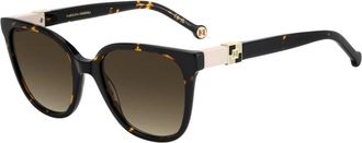 Carolina Herrera Vierkante Zonnebril - Dames - Zonnebrillen - Bruin - 53 MM - Accessoires