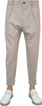 Berwich Stijlvolle broek voor mannen - Heren - Slim Fit Broeken - Grijs - XL - Wol - Broeken