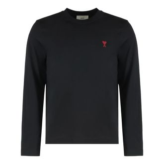 Ami T-shirt a maniche lunghe De Coeur - - Tops - Uomo - Nero - M