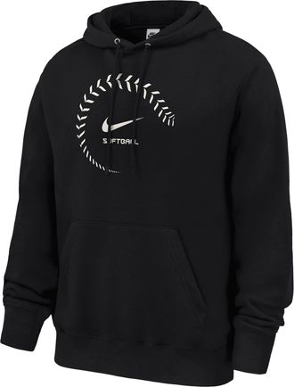 Nike Mens Swoosh Club Softball Fleece Hoodie in Black | M31233P489NKSB-BLK