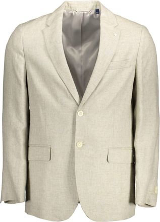 GANT Linen Classic Jacket with Mens Logo