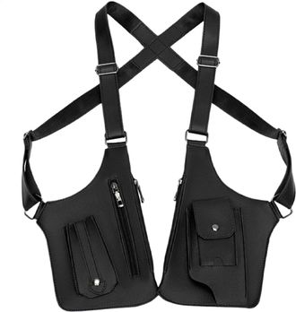 Generic Anti-Theft Multi-Pocket Double-shoulder Tact-ical Bag For Men, Anti Theft Harness For Men, Underarm Shoulder Bag For Men,Shoulder Holster Wallet Pocke