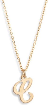 Set & Stones Gianna Initial Pendant Necklace in Gold/c at Nordstrom