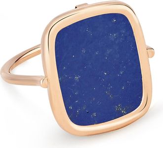 Ginette NY Bague Antique Lapis Or Rose
