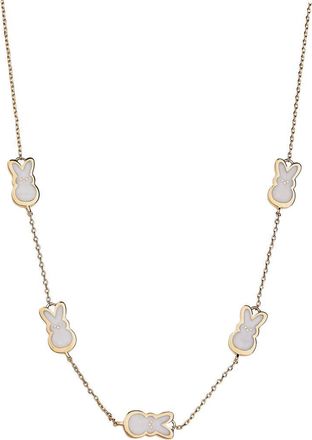 Alex and Ani Peeps Pearlized Bunny Necklace in Gold at Nordstrom