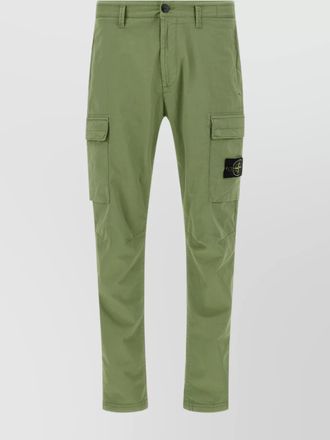 Stone Island cargo pants with logo badge and pockets