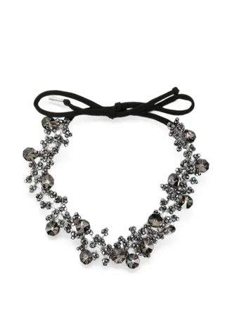 Maria Calderara Necklace Crystal Long Graphite