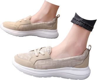 Generic Orthopedic Shoes for Women 2026 Wide Width Soft Sole Mesh Cushion Sole Comfortbale Wedge Sneakers Breathable Slip On Arch Support Non-Slip Shoes Knit 