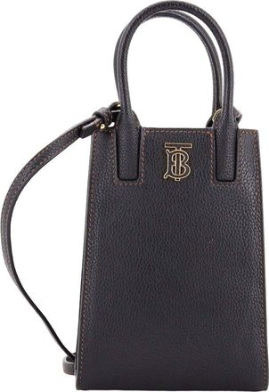 Burberry Black Leather Frances Tote Micro (Authentic Pre-Loved)
