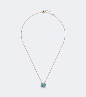 Yvonne L&eacute;on Yvonne L&eacute;on Collana Crabe Coquillage in oro 9kt con turchesi e diamanti