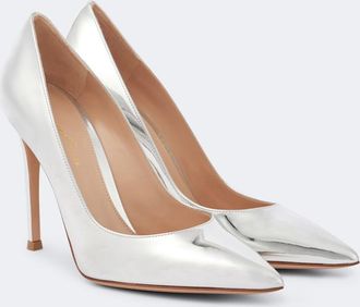 Gianvito Rossi Gianvito 105 metallic leather pumps