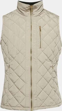 Calvin Klein Beige Nylon Quilted Vest