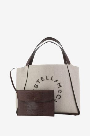 Stella McCartney Shopper aus MAEKO-Segeltuch STELLA Logo Large