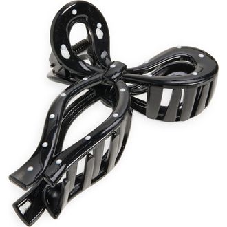 BP. Bow Claw Clip in Black- Ivory at Nordstrom