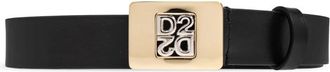 Dsquared2 Leren Riem - Heren - Riemen - Zwart - 90 CM - Leer - Accessoires