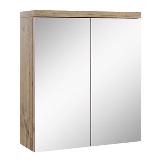 Badplaats Badplaats Armario Espejo Toledo 60 X 20 X 60 Cm - Roble Casta&ntilde;o