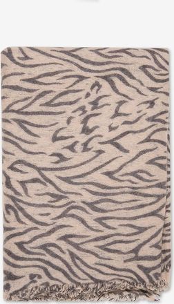Mala Alisha Strickschal mit Zebraprint Willow