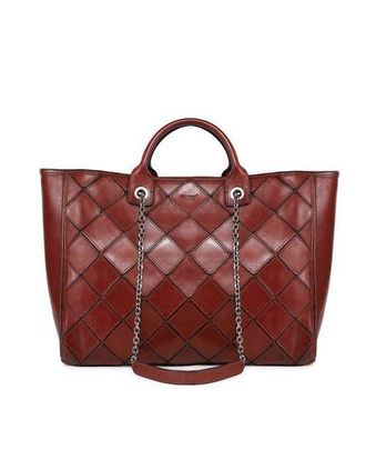 OLD TREND Mermaid Genuine Leather Oversized Carryall Tote in Brown at Nordstrom