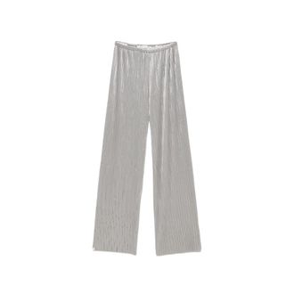 Forte_Forte Pliss&eacute;-effect Wide-leg Trousers