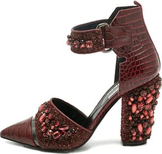 Nicholas Kirkwood Pumps con effetto coccodrillo - Rosso