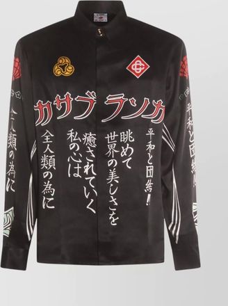 Casablanca graphic print long sleeve casual shirt