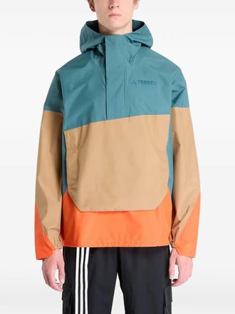 adidas Felpa Terrex Xploric Climaproof 2.5-Layer con cappuccio - Blu